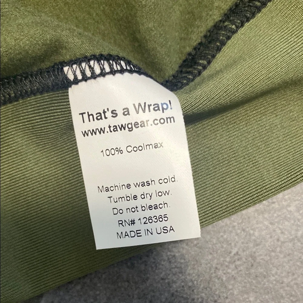 Olive Green Headwrap CoolMax® Stretch Wrap™ by TAW GEAR